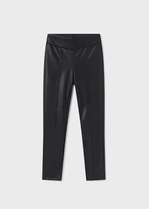 TWEEN BLACK LEATHER LEGGINGS