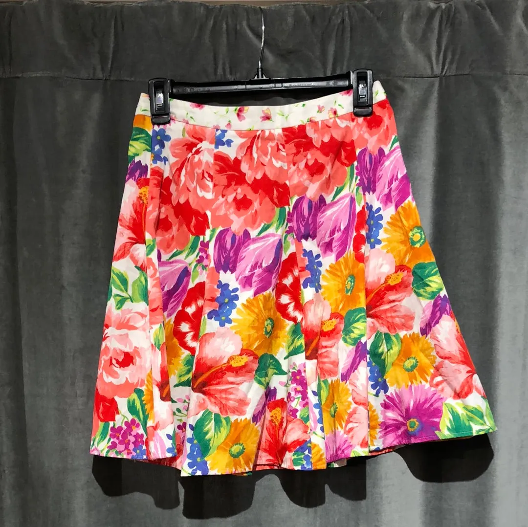 Vintage: Dolce & Gabbana Floral A Line Skirt