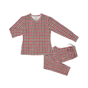 Vintage Plaid Adult Long Sleeve Loungewear