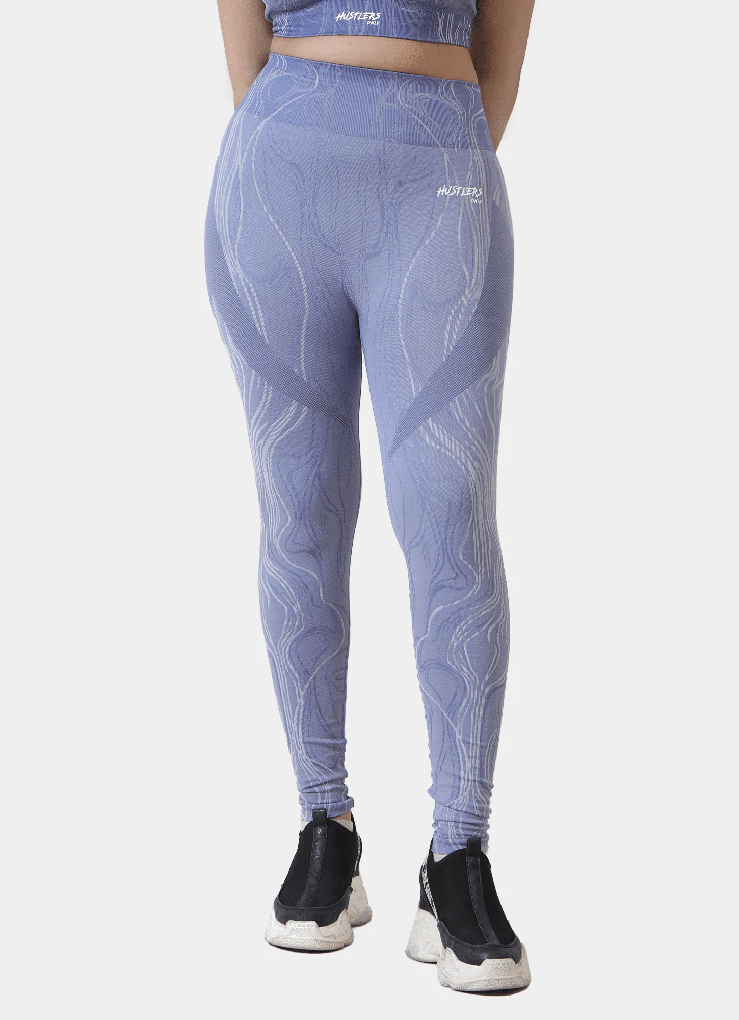 Volt Seamless Leggings-Blue