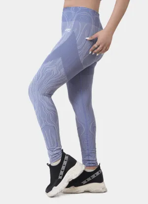Volt Seamless Leggings-Blue