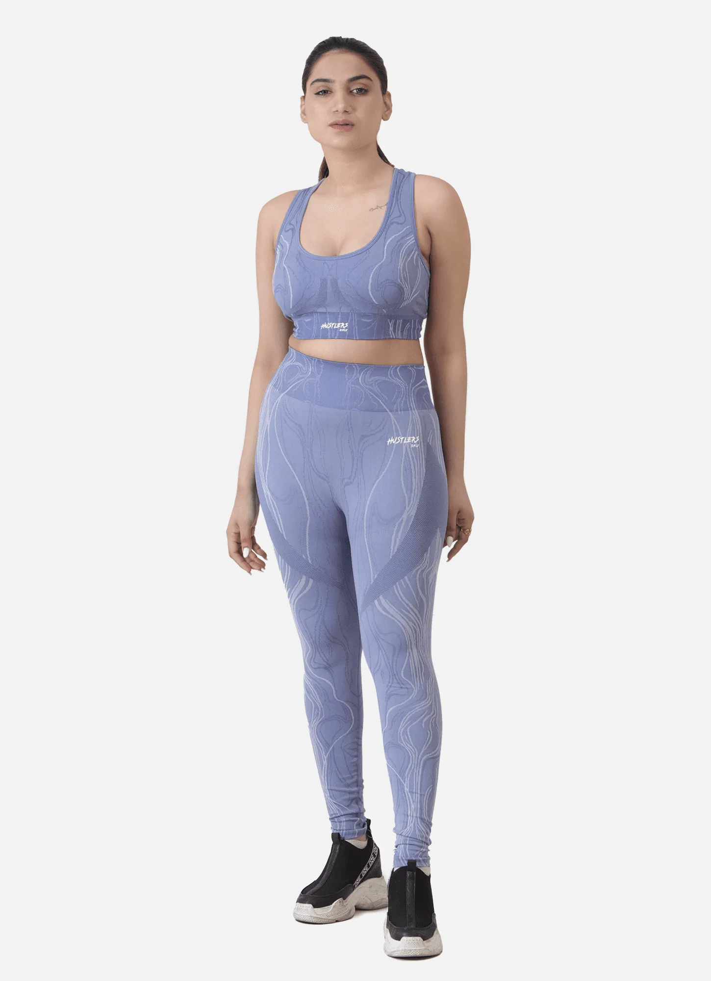 Volt Seamless Leggings-Blue