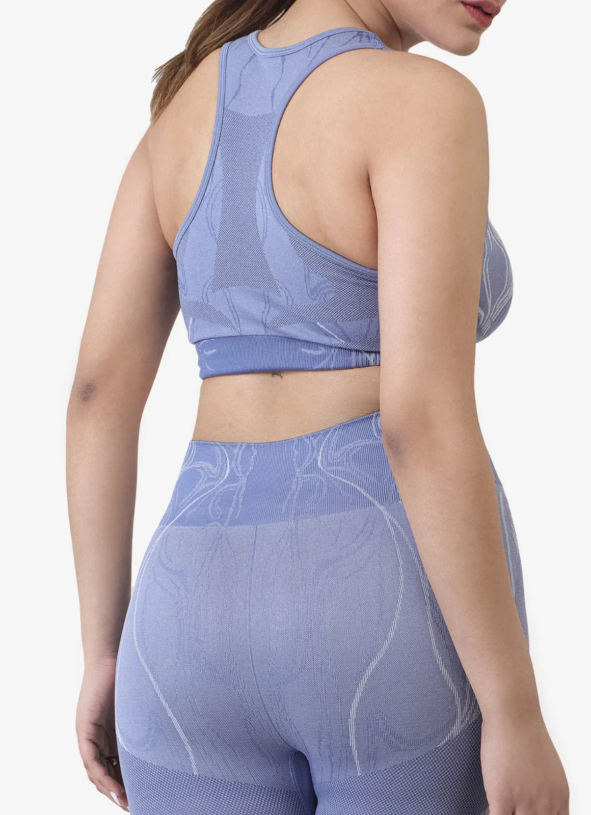 Volt Seamless Leggings-Blue