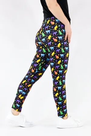 Water Colour Cats - Casual Full Leggings