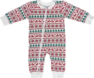 WINTER FAIRE ISLE ONE PIECE ZIP PAJAMA
