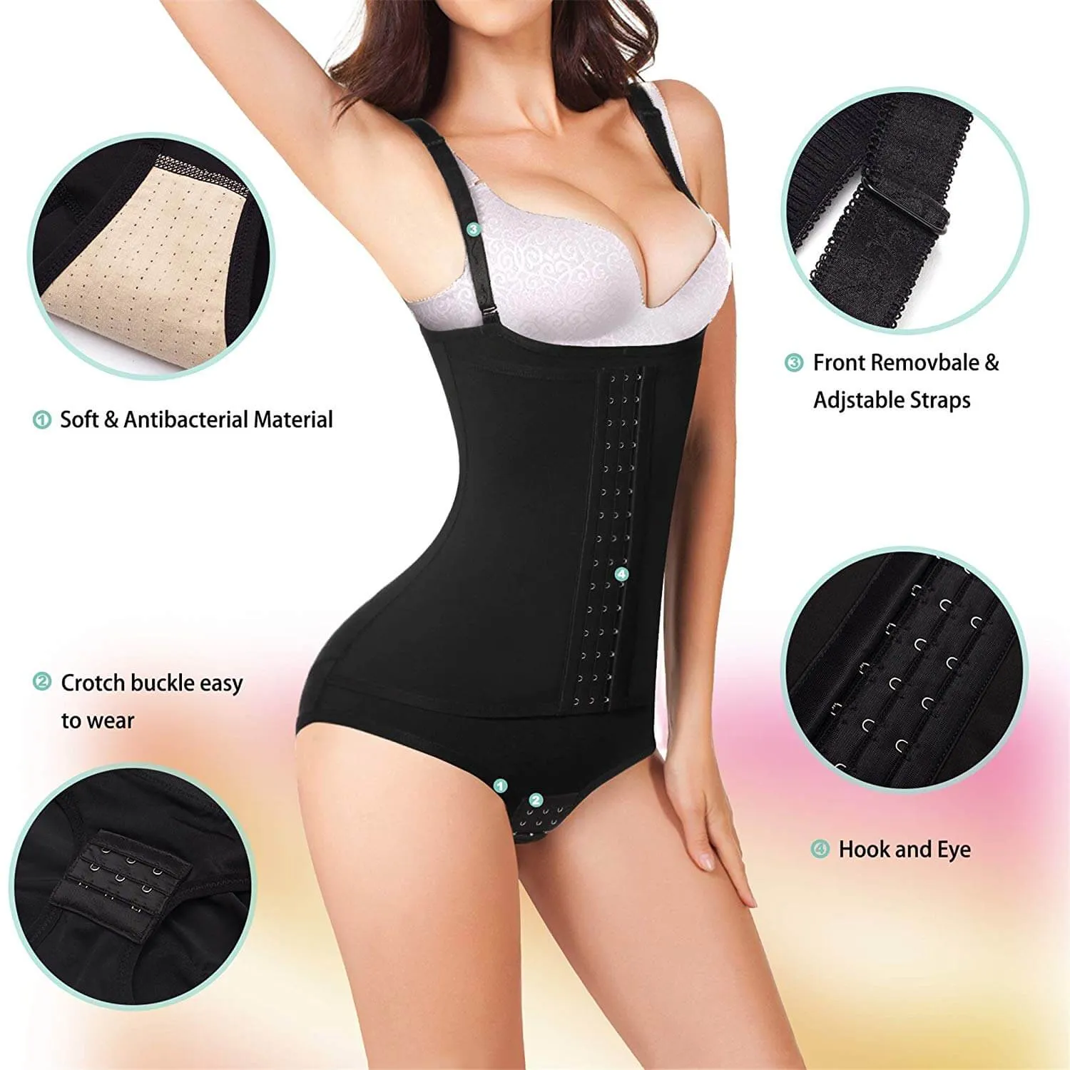 Women Body Shaper Hi-Waist Butt Lifter Shapewear Tummy Control Pants