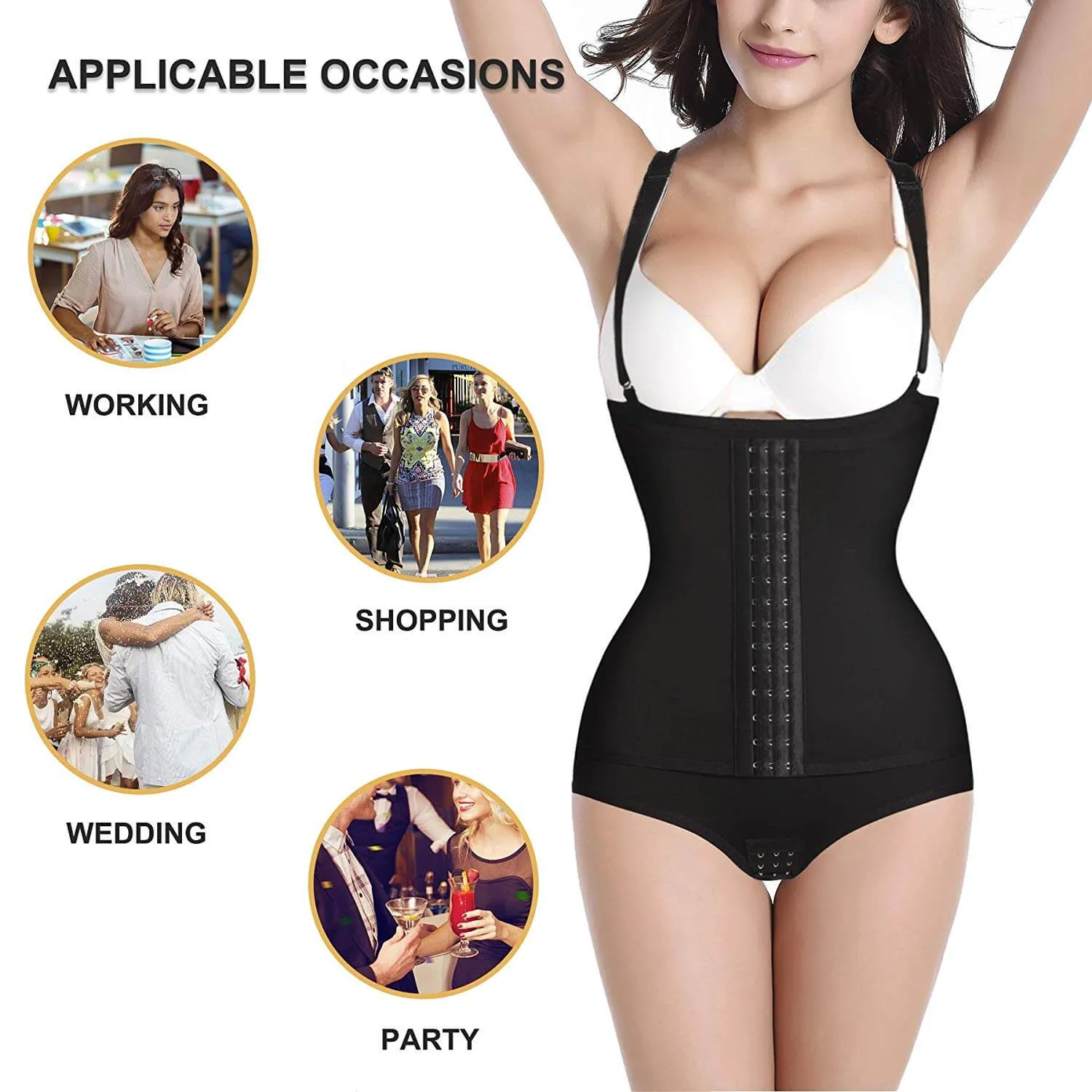 Women Body Shaper Hi-Waist Butt Lifter Shapewear Tummy Control Pants