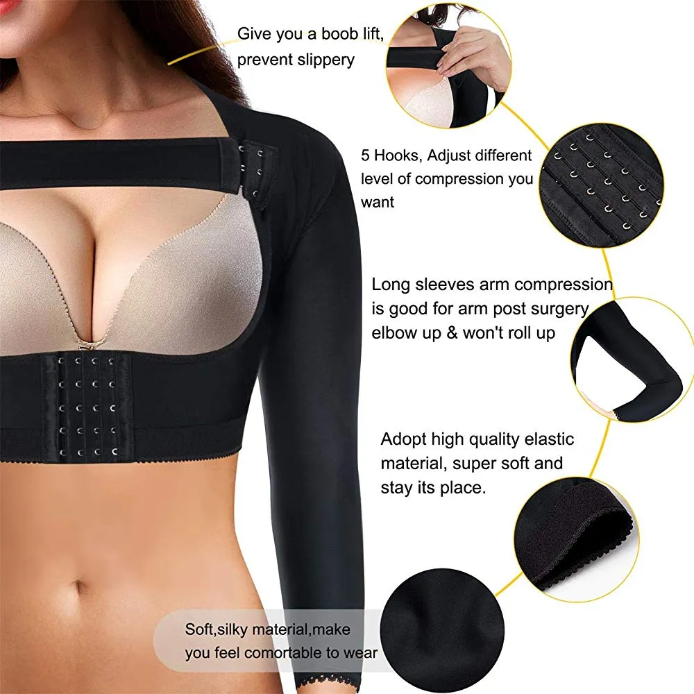 women shapewear Upper arm shaper post surgical slimmer compression with sleeves