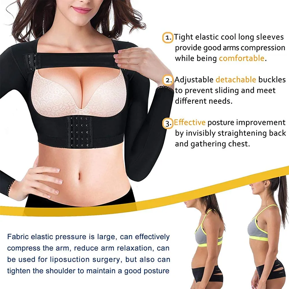 women shapewear Upper arm shaper post surgical slimmer compression with sleeves