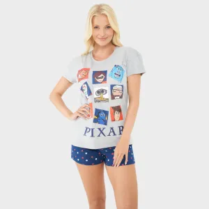 Womens Disney Pixar Short Pajamas
