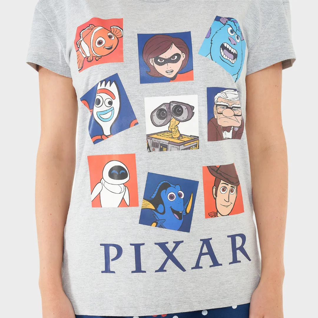 Womens Disney Pixar Short Pajamas