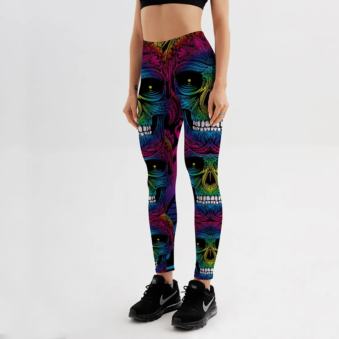 Women's Leggings Colorful Skull Pants
