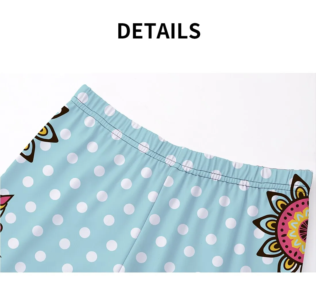 Women's Leggings Lake Blue Mandala Refreshing Workout Fitness Sportswear Yoga Pant
