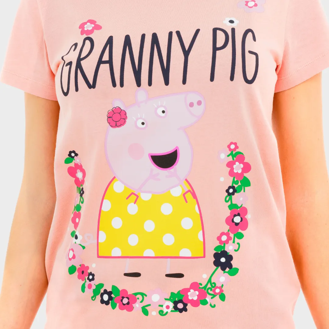 Womens Peppa Pig Pajama Set - Granny Pig