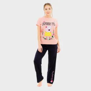 Womens Peppa Pig Pajama Set - Granny Pig