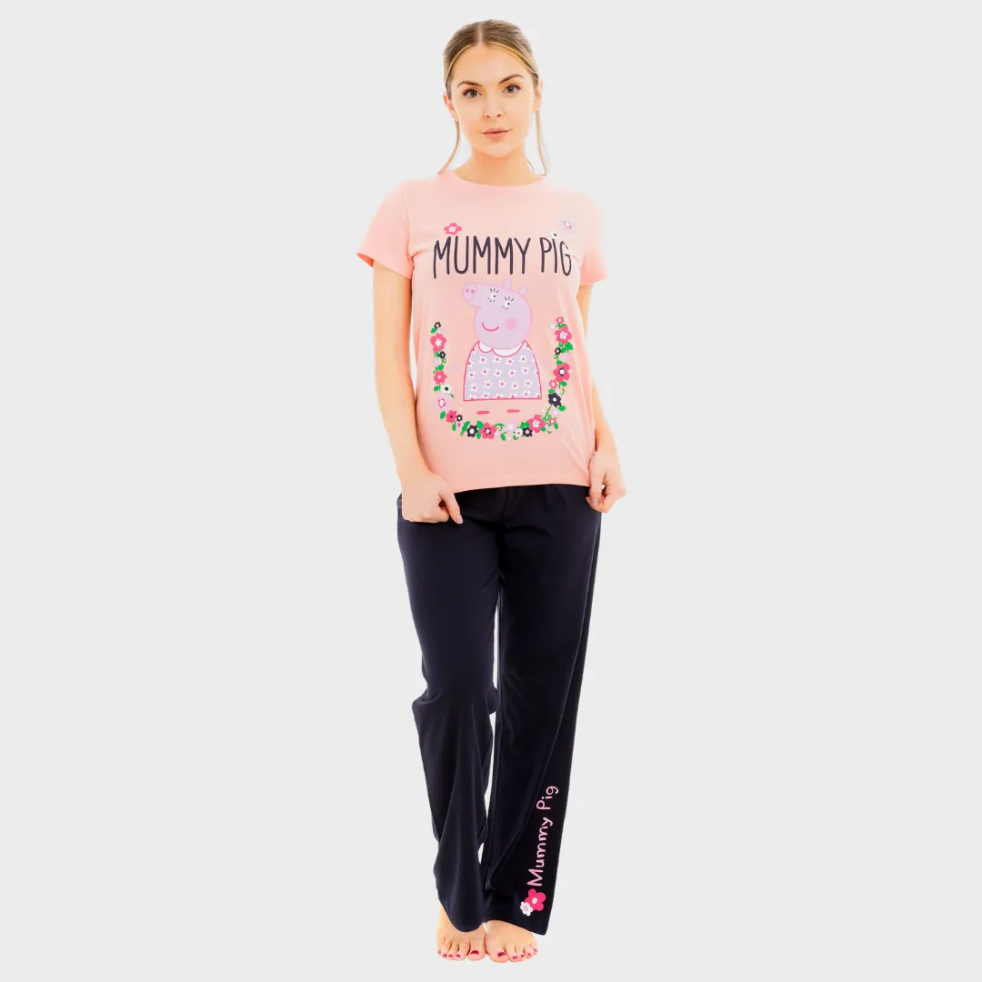 Womens Peppa Pig Pajama Set - Mummy Pig