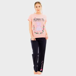Womens Peppa Pig Pajama Set - Mummy Pig