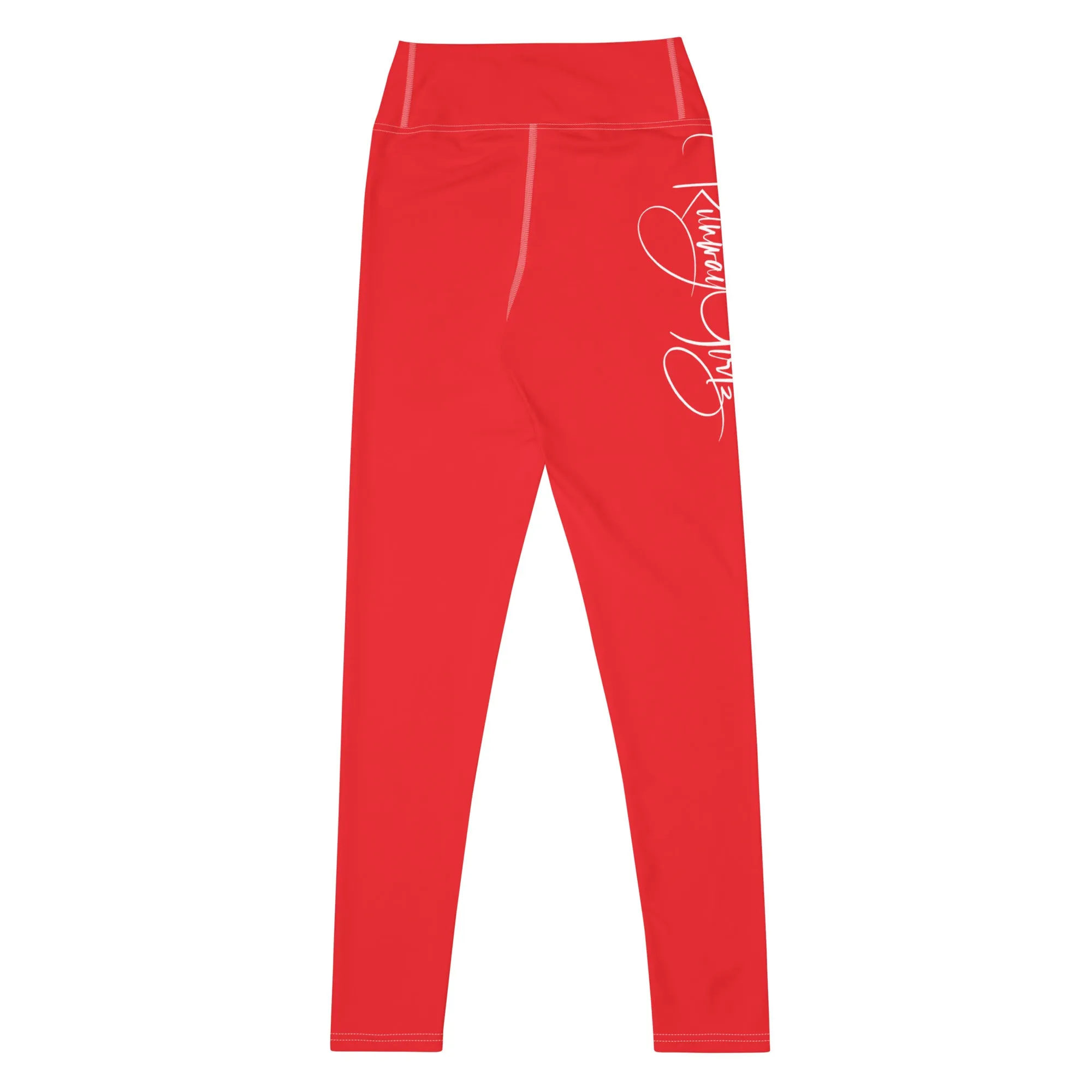 Women's Runway Girlz Yoga Leggings (Red/White)