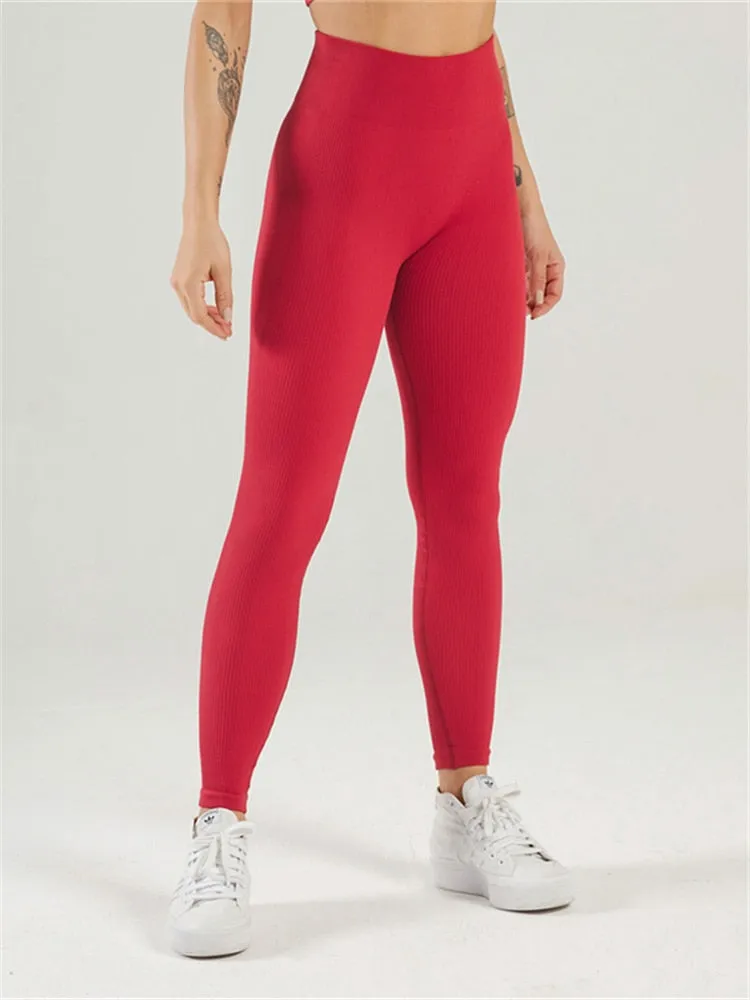 Women's Seamless Knit Yoga Leggings
