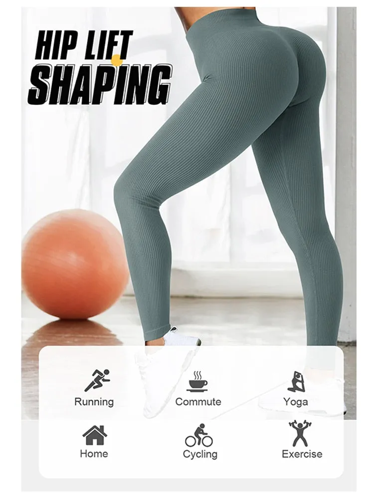 Women's Seamless Knit Yoga Leggings