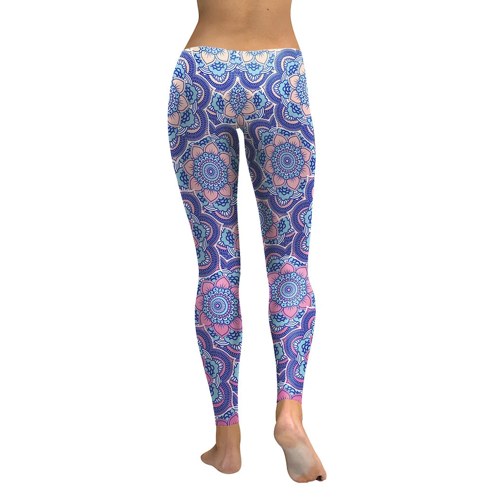 Women's Yoga Leggings - Ethnic Mandala