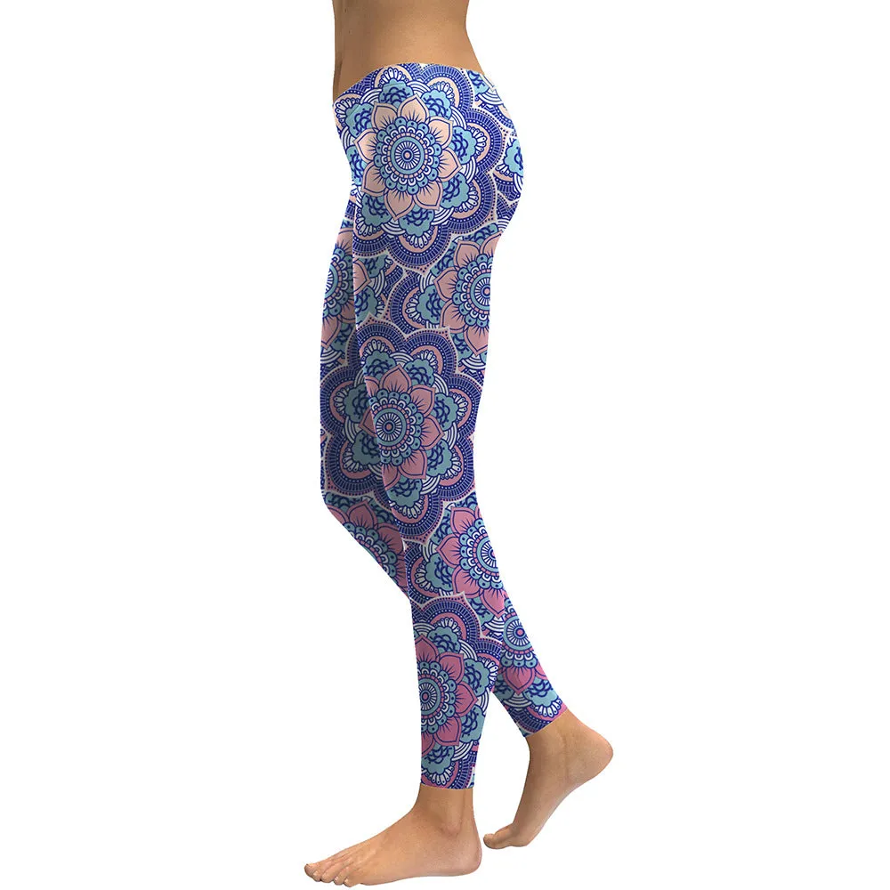 Women's Yoga Leggings - Ethnic Mandala