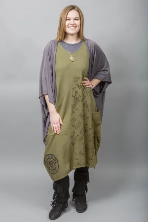 Wonderland Thermal Shift Antique Bronze Printed-Blue Fish Clothing