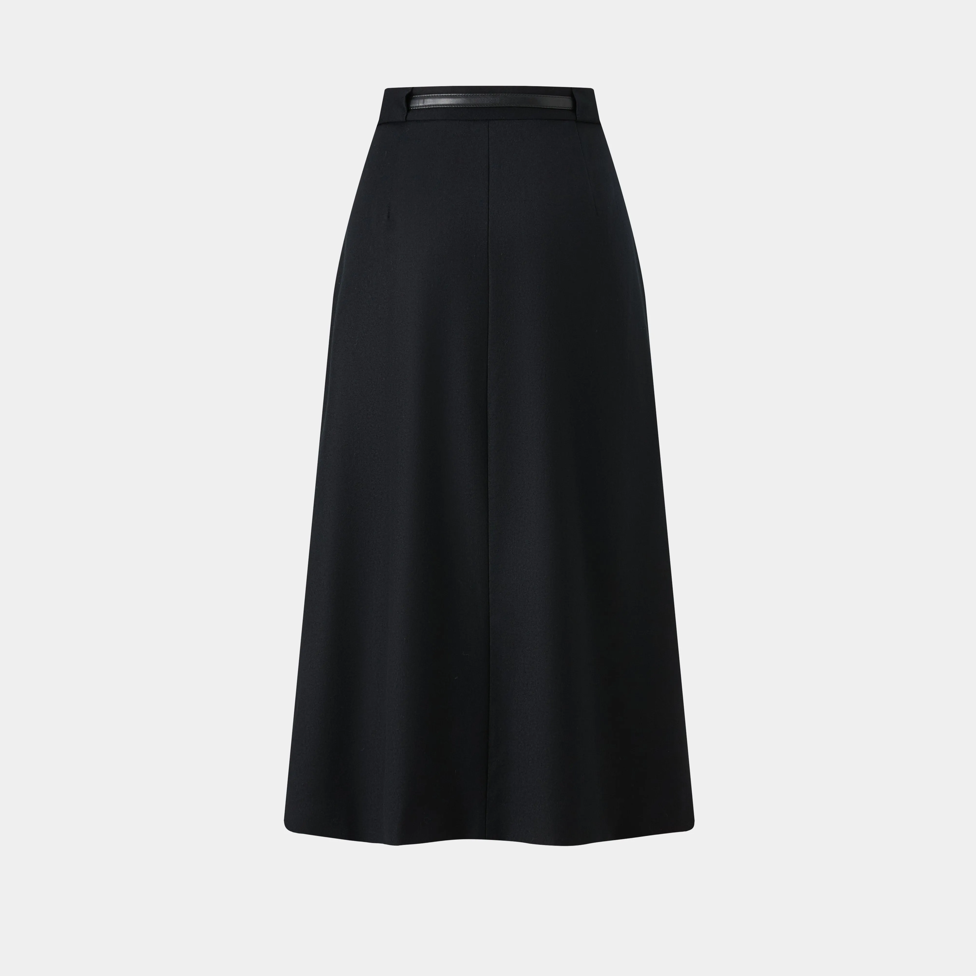 WOOL CASHMERE A-LINE SKIRT
