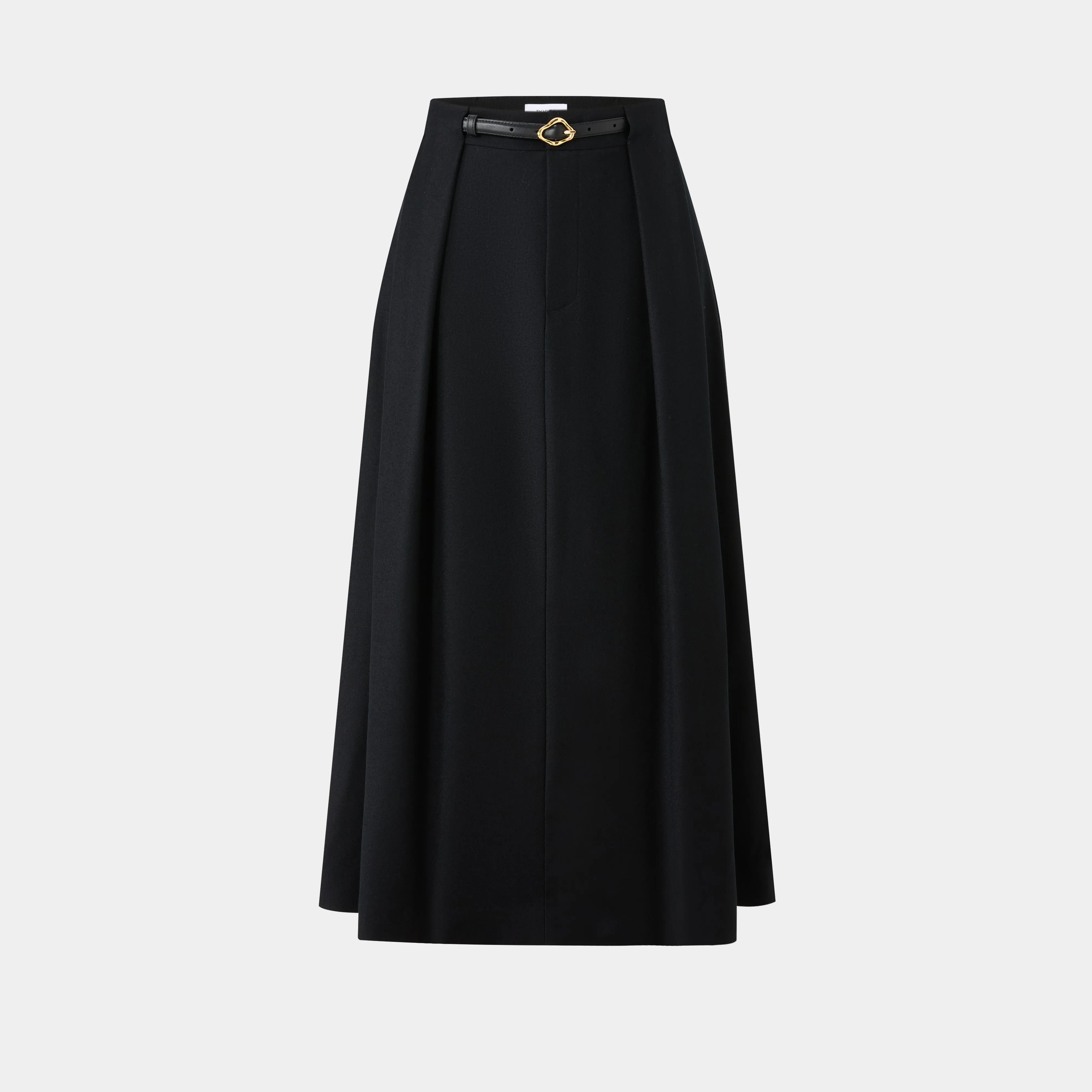WOOL CASHMERE A-LINE SKIRT
