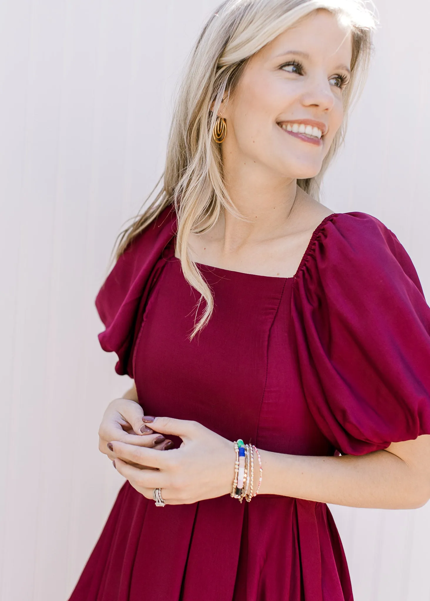 XZ The Chanel Dress in Berry Red
