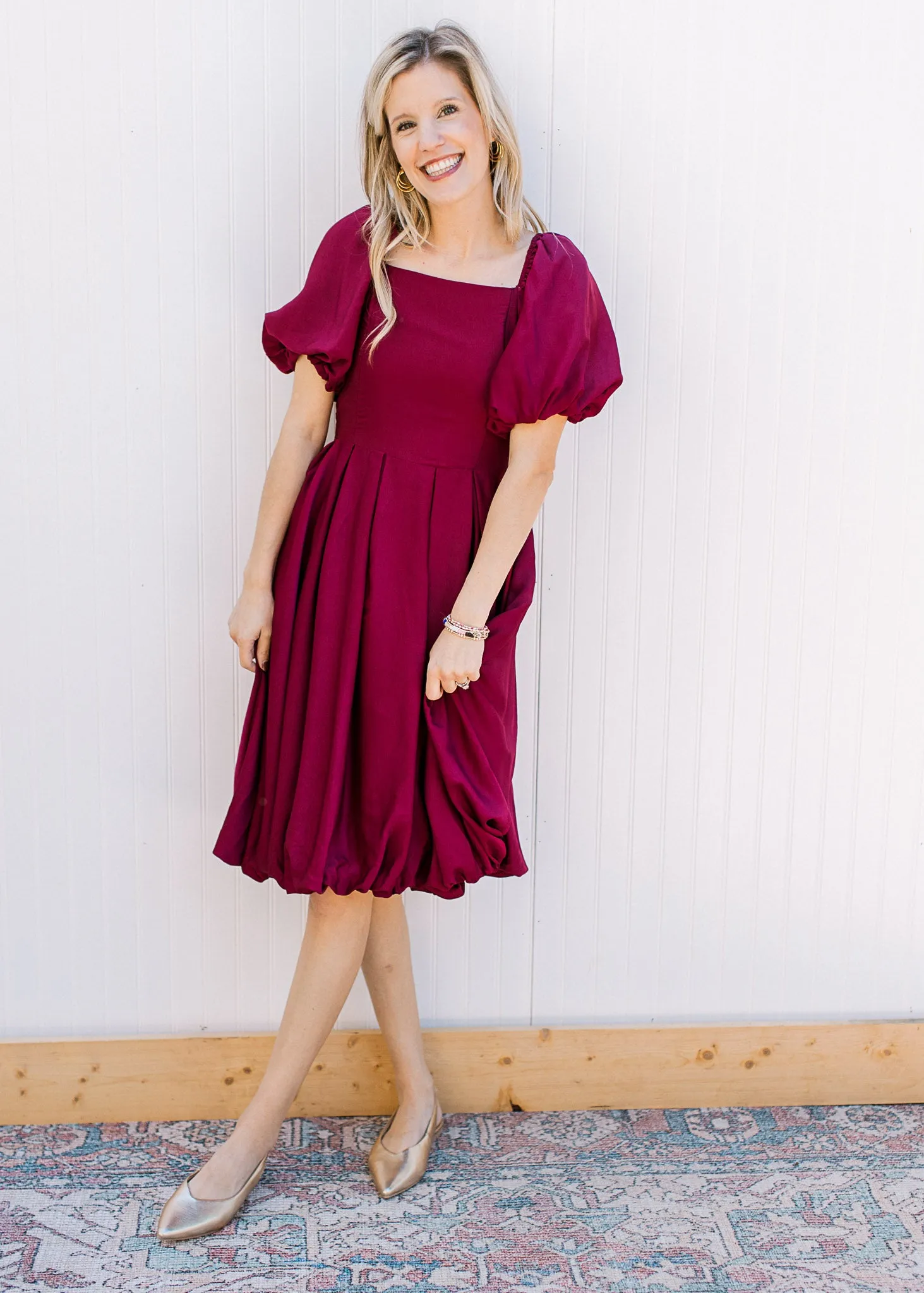 XZ The Chanel Dress in Berry Red