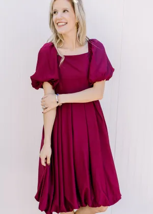 XZ The Chanel Dress in Berry Red