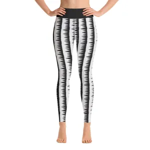 Yoga Leggings, Tiger Teeth Black