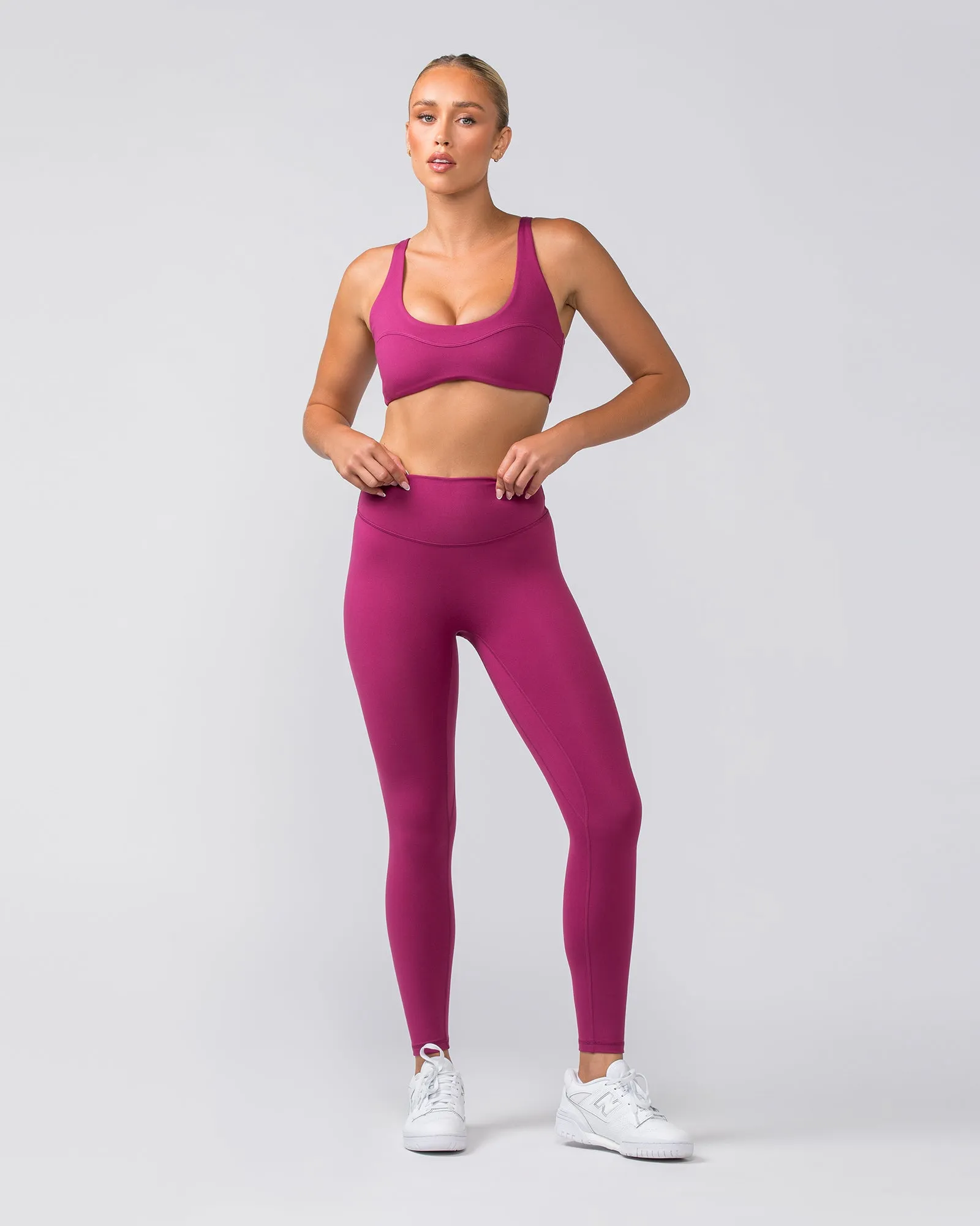 Zero Rise Everyday Ankle Length Leggings - Cherry
