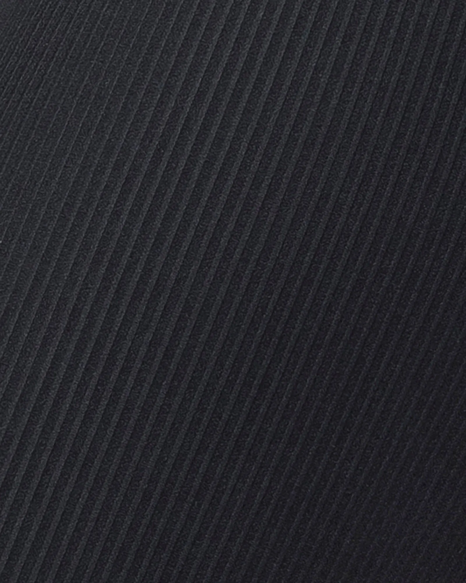 Zero Rise Rib Ankle Length Leggings - Black (Silicone Logo)