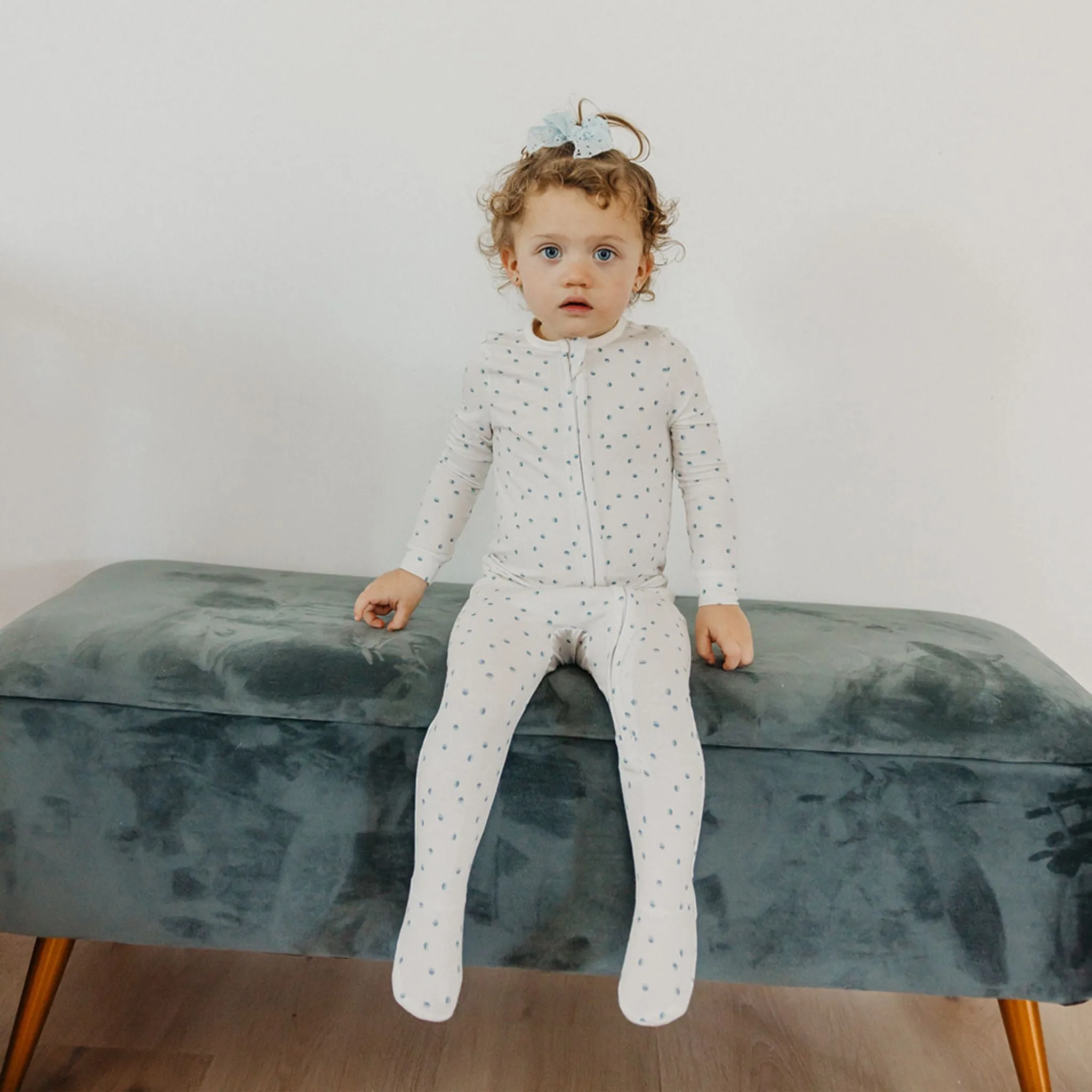 Zip-Up Footie Pajama - Haze