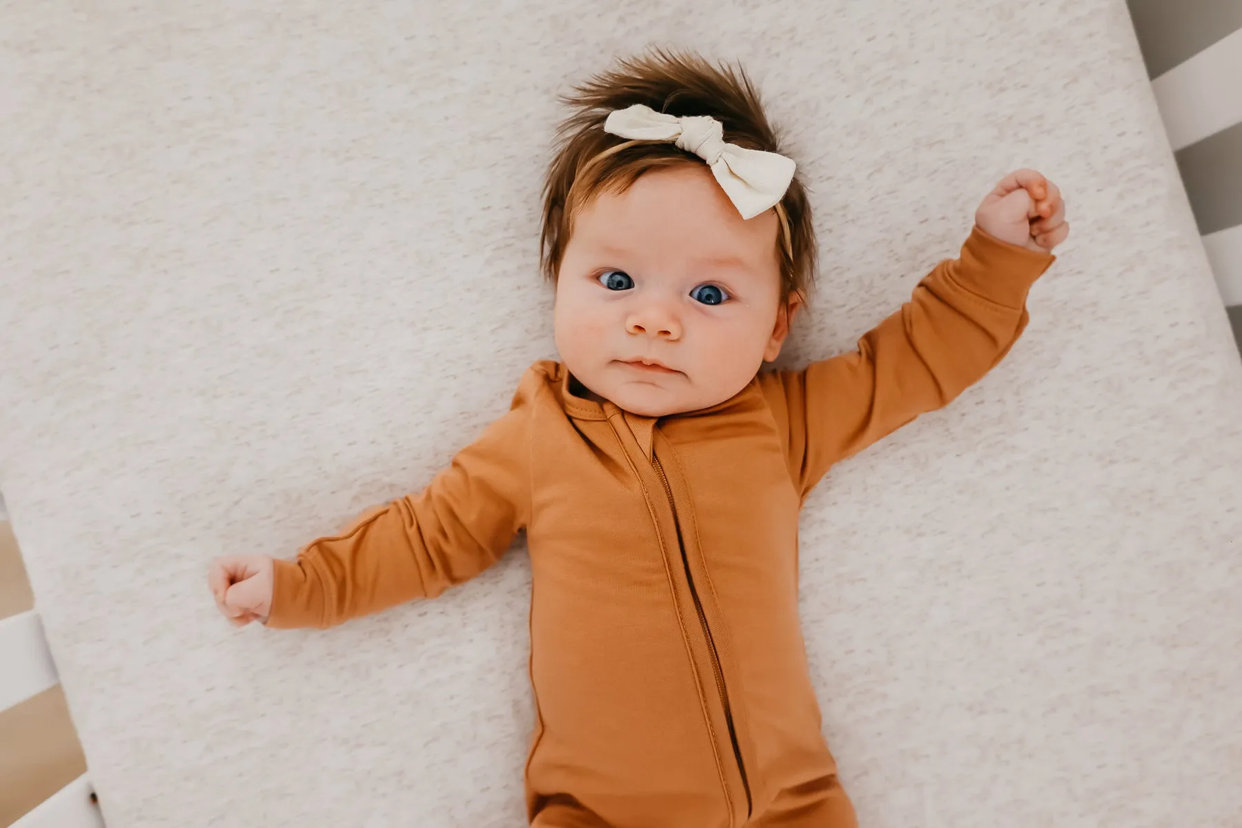Zip-Up Footie Pajama - Pecan