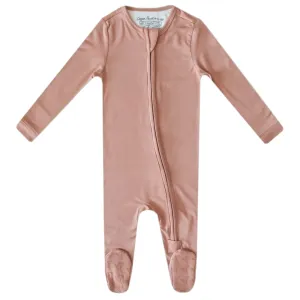 Zip-Up Footie Pajama - Pecan